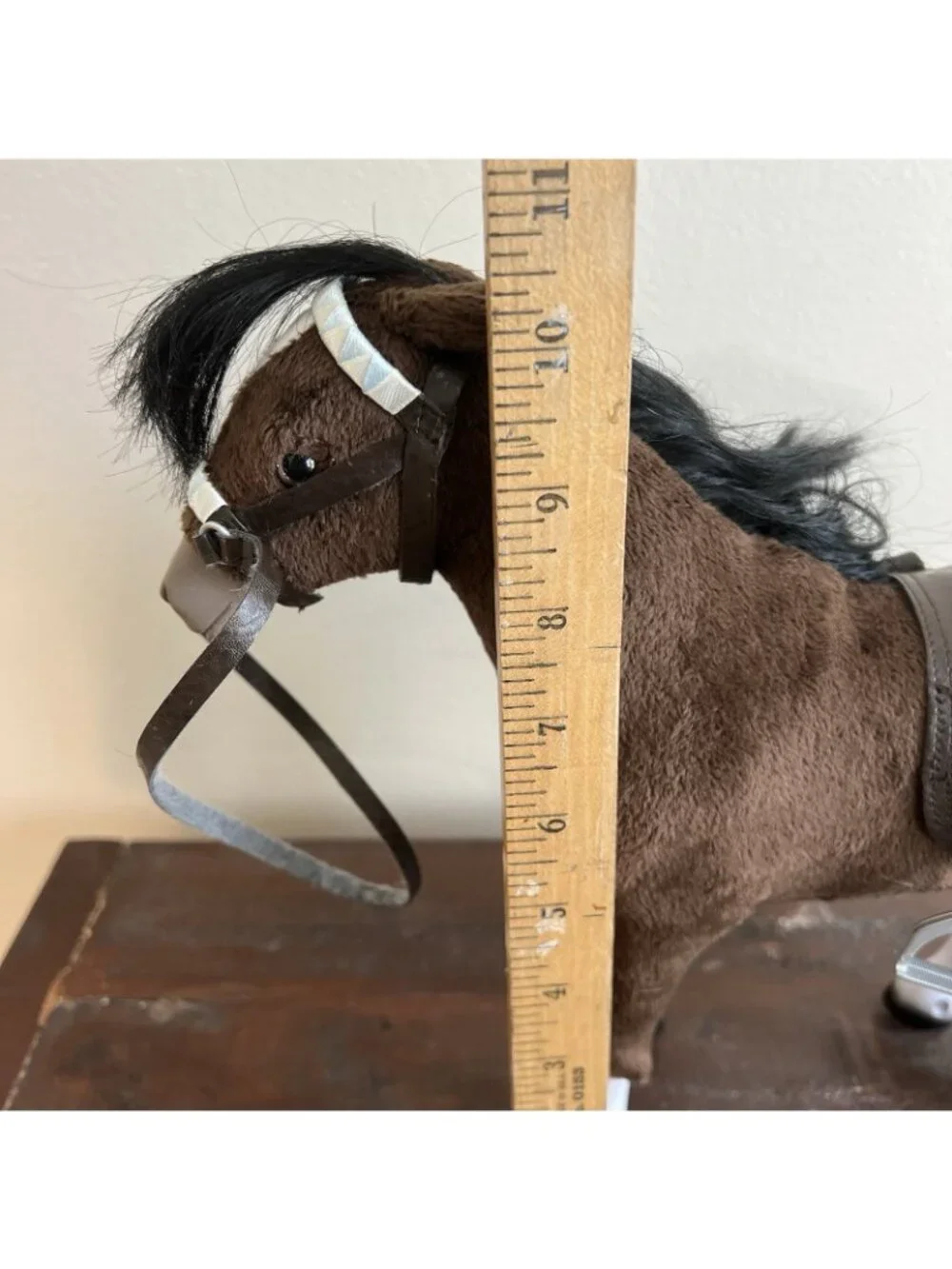 Paradise Horse With Saddle Brown Velvet Touch Play Toy